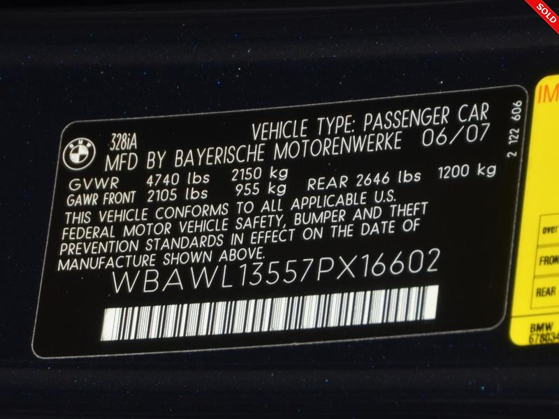 2007 BMW 3 SERIES 328I